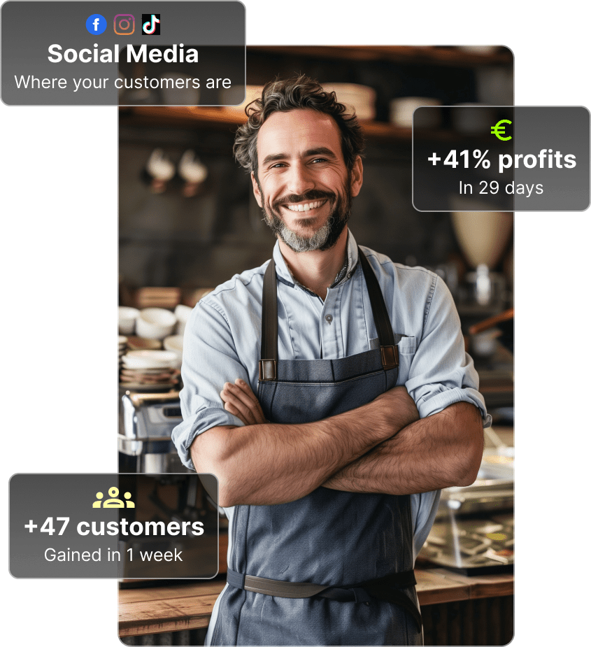 Small business owner growing with Number One marketing